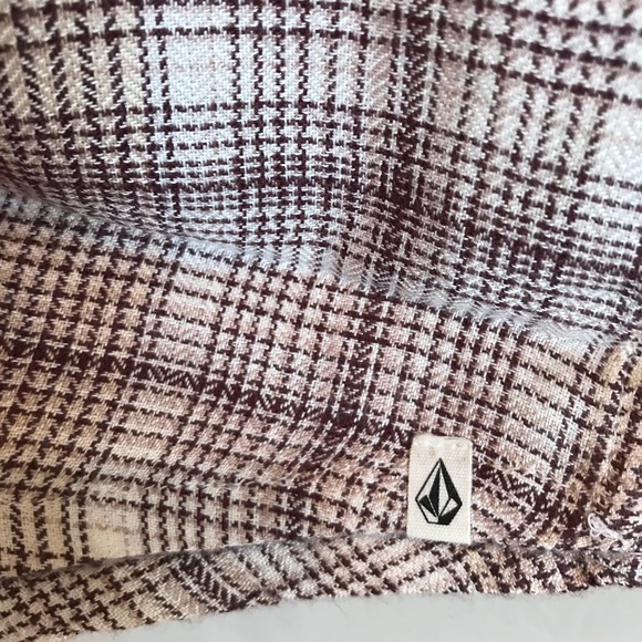 VOLCOM Plaid Long Sleeve Shirt Dress - Picture 8 of 8